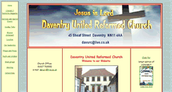 Desktop Screenshot of daventryurc.org.uk