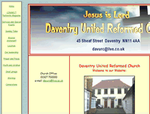 Tablet Screenshot of daventryurc.org.uk